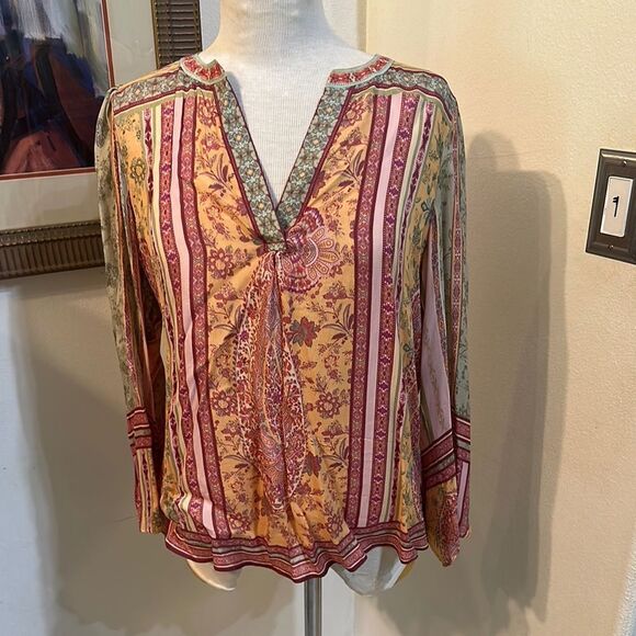 HALE BOB Floral Boho Women's Top - Multicolor - Picture 1 of 14